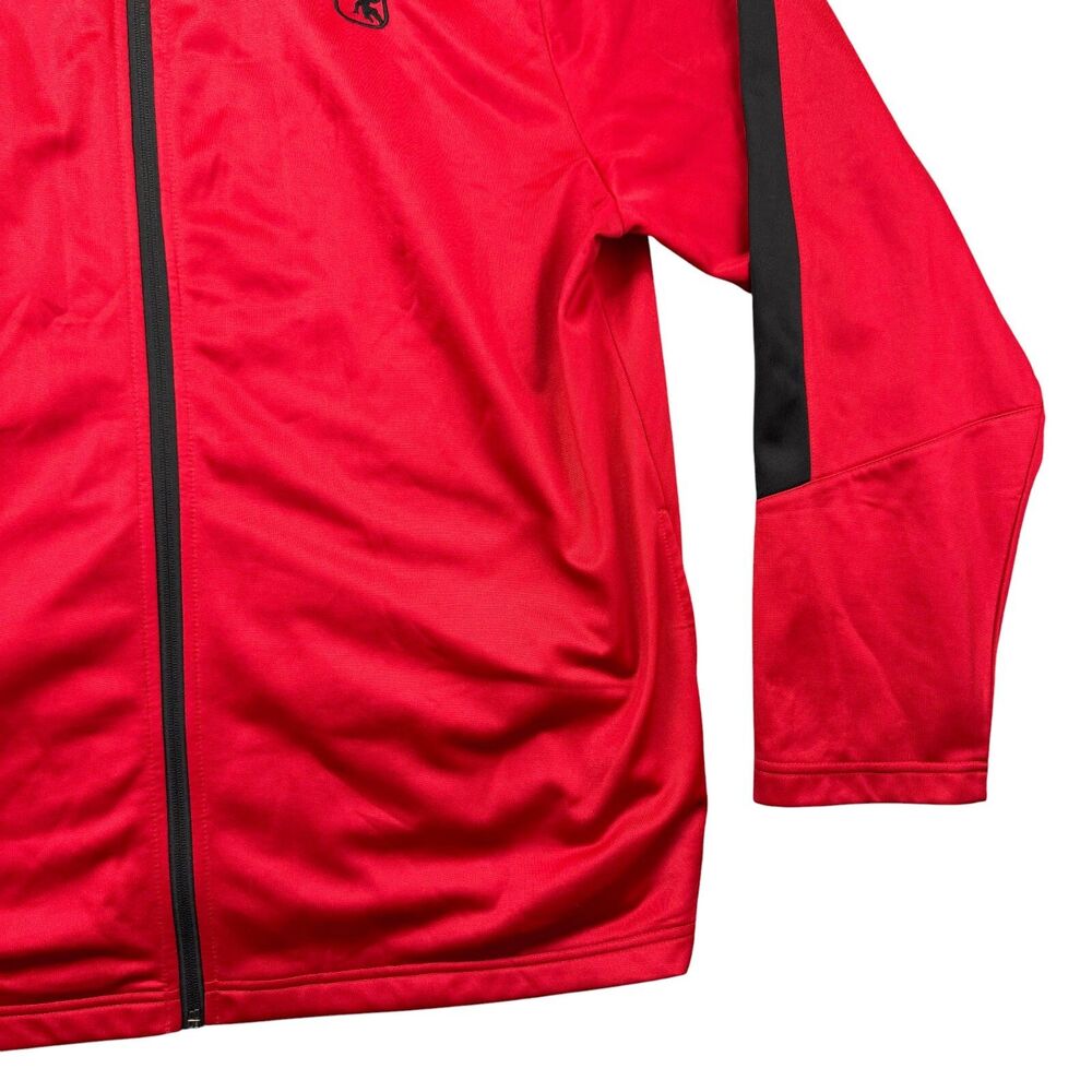 AND1 Jacket Men's Extra Extra Large Red Basketball Athletic Training Pockets Zip - Picture 5 of 10